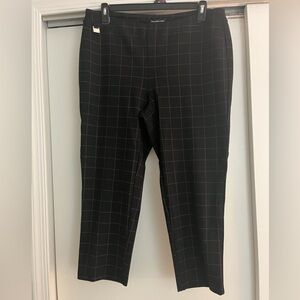 Zac & Rachel Cropped Black Checkered Pants